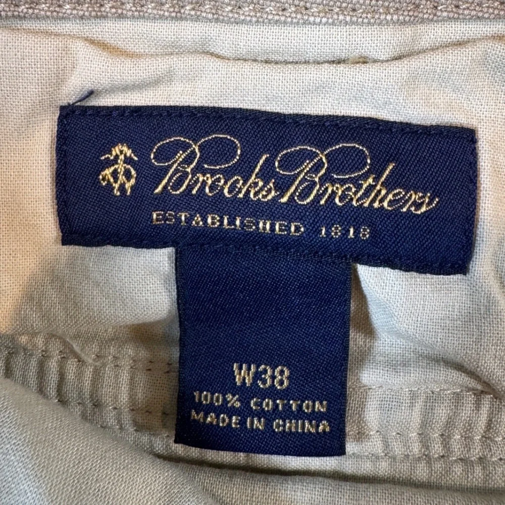 Brooks Brothers Cargo Shorts Mens 38 Brown Classic Length Skater‎ Hip Hop